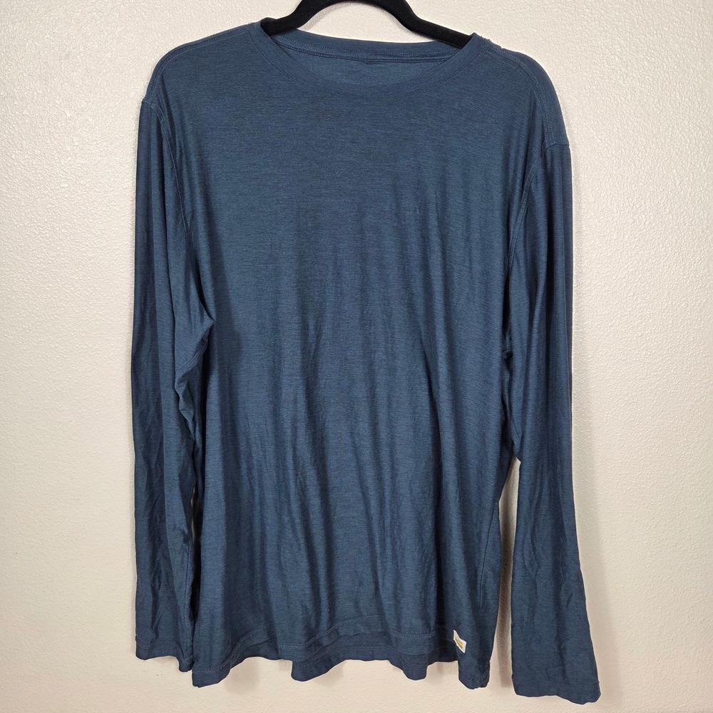 Vuori Long Sleeve Performance Tee Men's XL Navy Blue V178